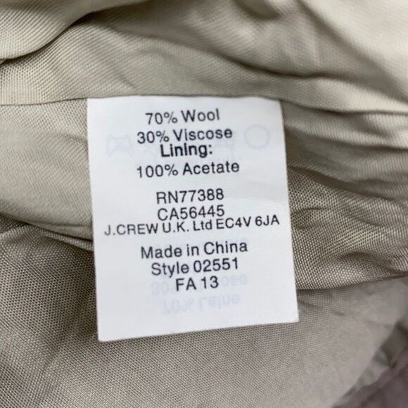 J.Crew Wool Mini Skirt Size 4 - Picture 7 of 7